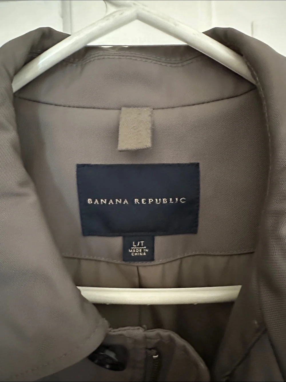 Banana Republic Men's Taupe Trench Coat